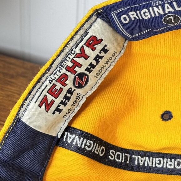 Vintage 90s Zephyr Zfit Georgia Tech Yellow Jackets Buzz Hat Cap Size 7 - Picture 7 of 9
